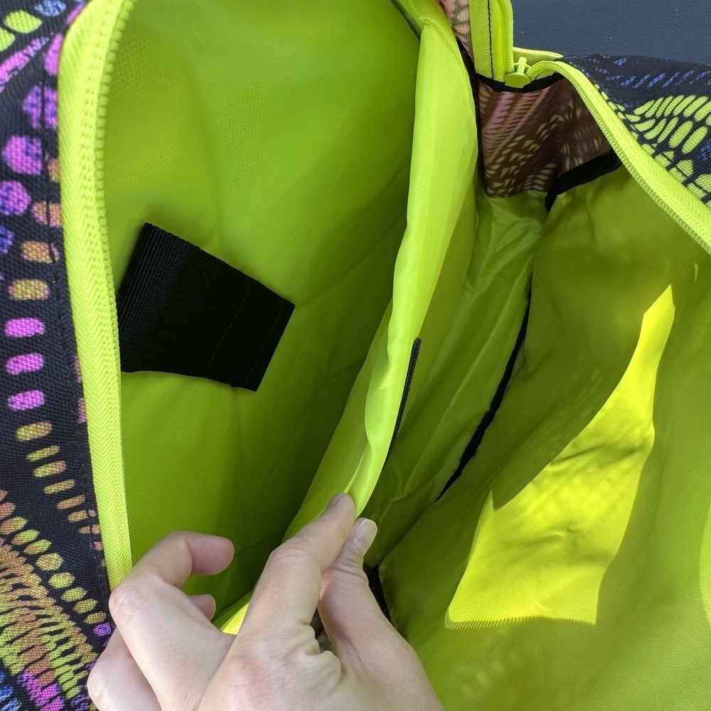 Levi's Backpack‎ Neon Multicolored Design. Laptop Sleeve. 2 Water Bottle Pockets - Picture 8 of 12